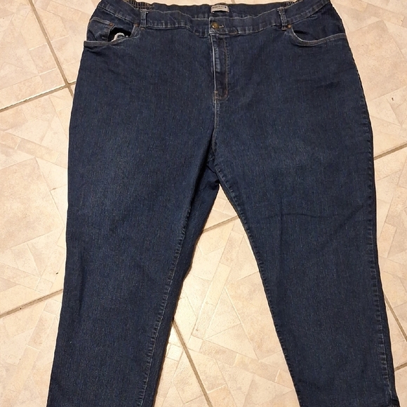 q Catherines Blue Straight Leg Jeans Size - Picture 1 of 3